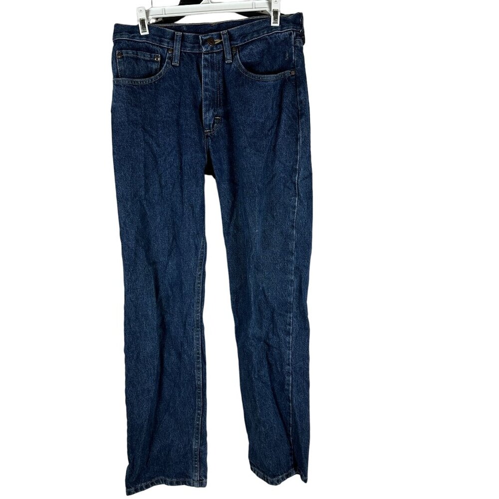 Wrangler Mens 30x30 Blue Straight Leg Denim Jeans